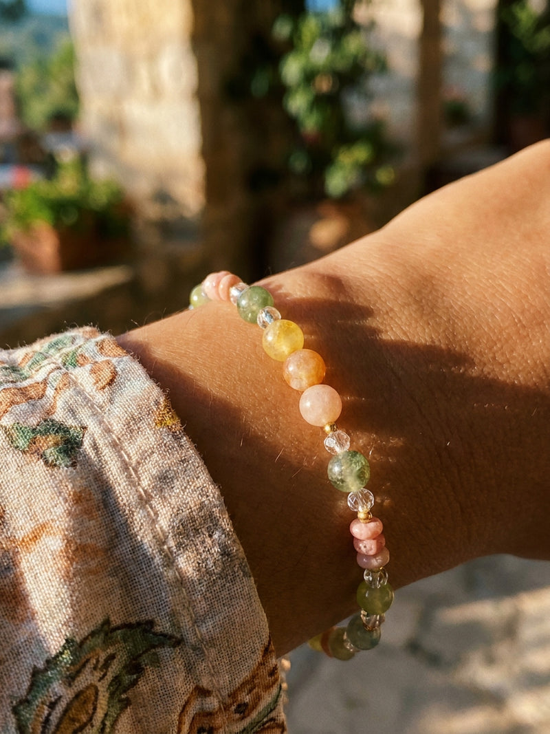 Armband Jardin Pastel – Zarte bunte Perlen – SL57 – Ansicht 4