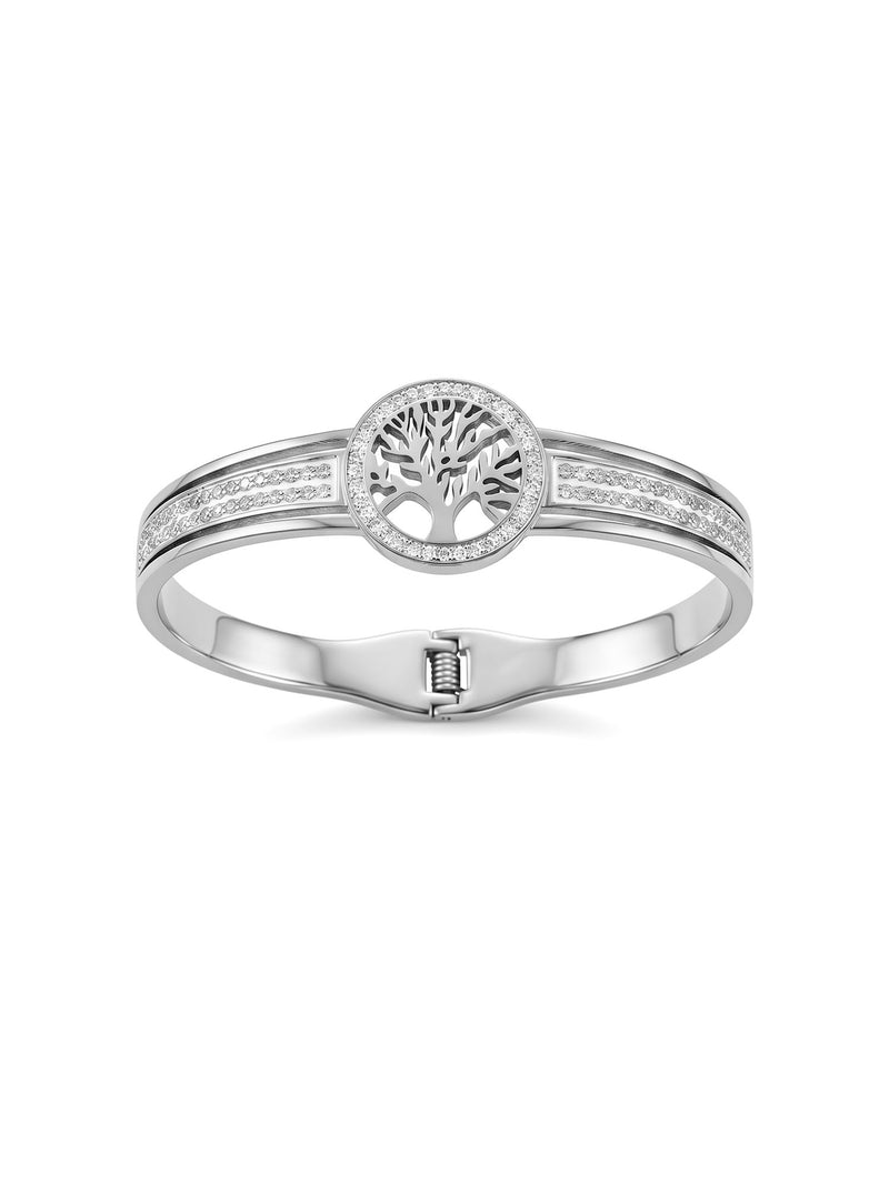 Armreif Baum des Lebens – Sacro Arbor Silber – Detailansicht