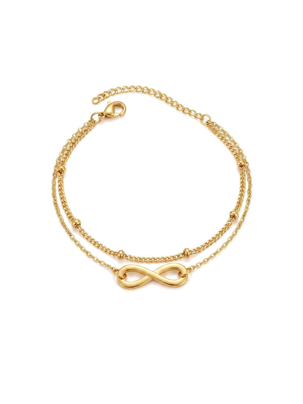 Infinite Grace Armband Gold Produktbild auf weissem Hintergrund – 18K vergoldet