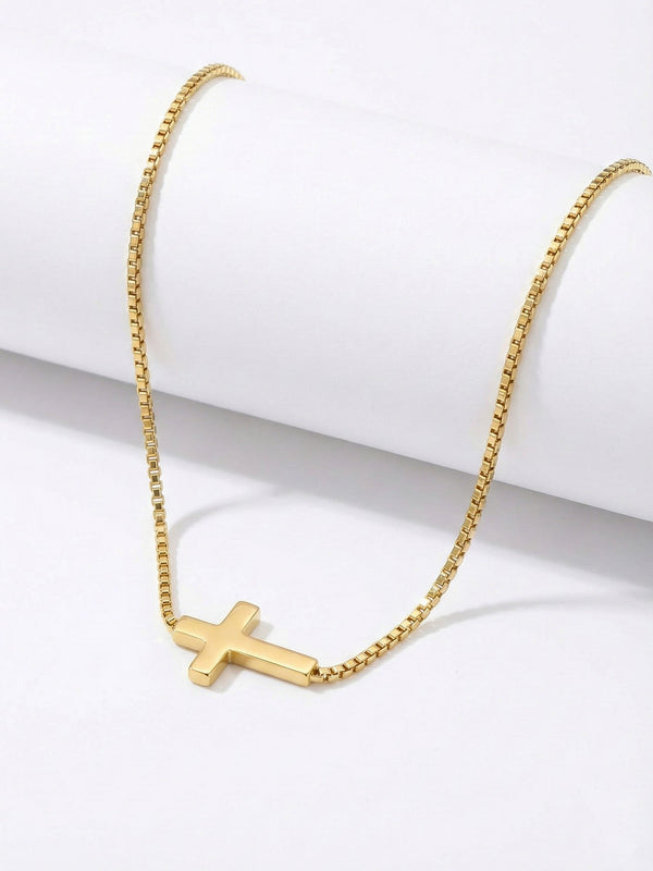 Kette Mini Golden Kreuz
