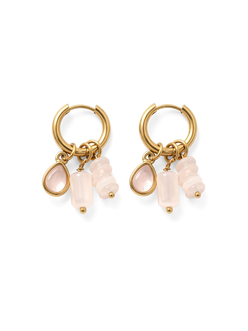 Ohrringe Blossom Quartz Mix – Produktbild auf weißem Hintergrund