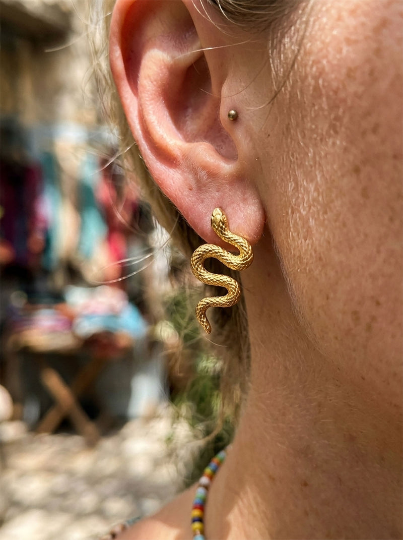 Ohrringe Cobra Chic – Detailansicht