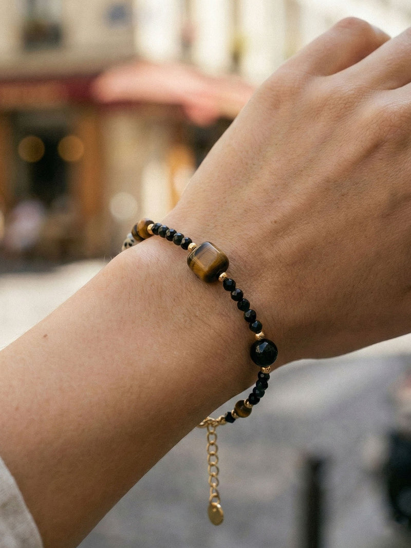 Onyx Dalmatiner Kette 05 – auf weissem Hintergrund