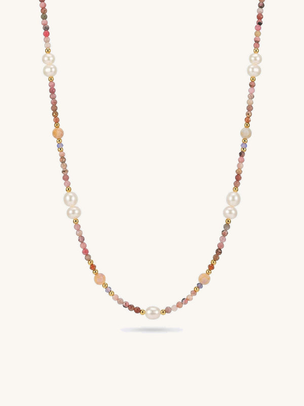 Onyx Weiss Kette 01 – auf weissem Hintergrund