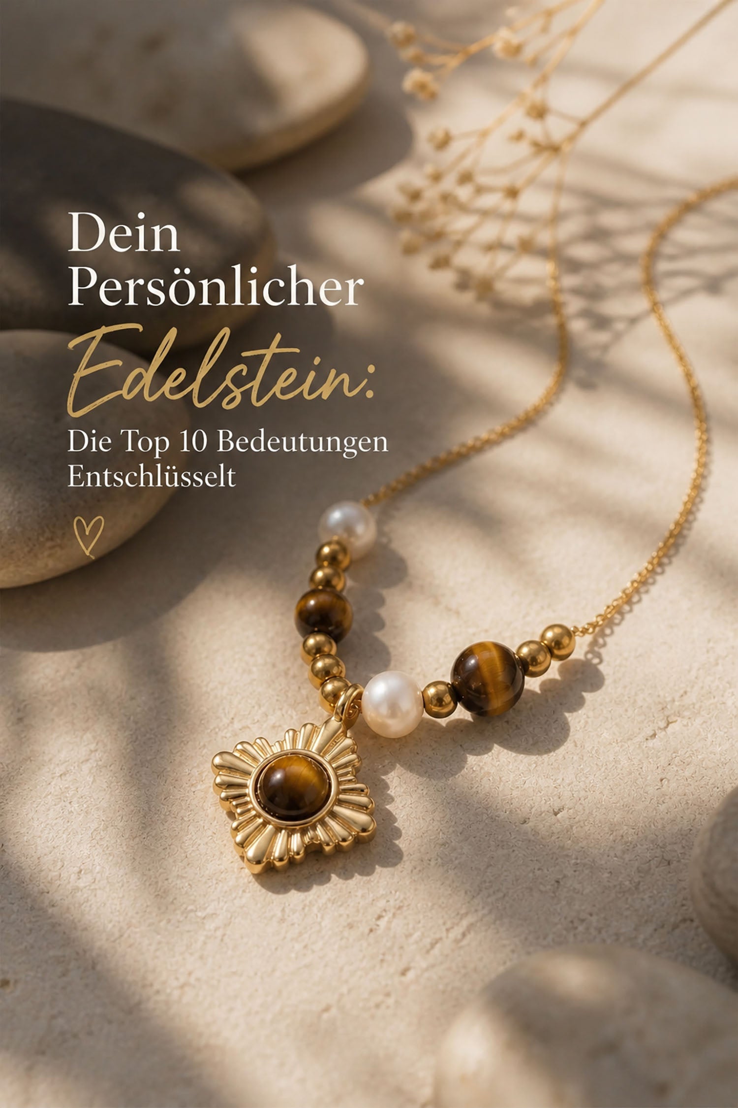 18K vergoldet auf Edelstahl – Schmuckdetail