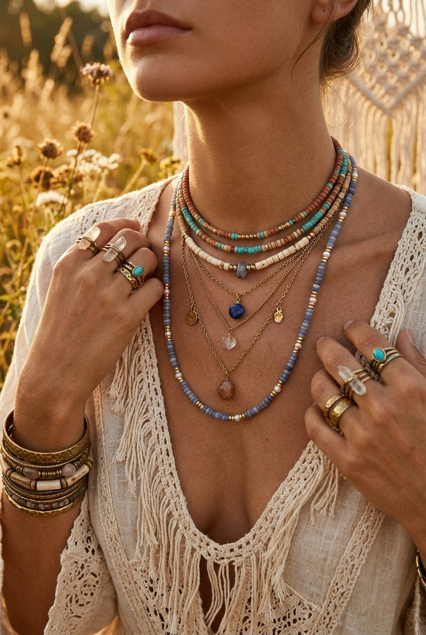 Geburtsstein September Saphir blaue Steine Boho · NemoMatheo