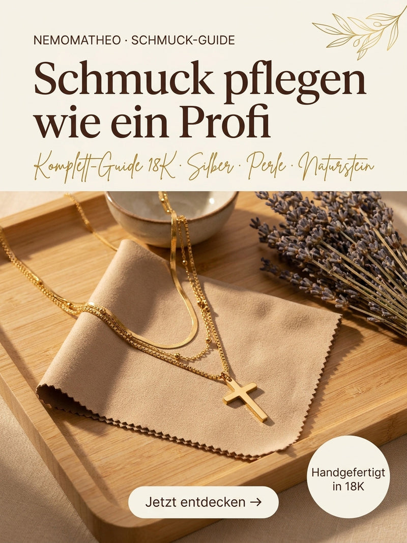 Schmuck pflegen wie ein Profi — Komplett-Guide für 18K, Silber, Perle & Naturstein