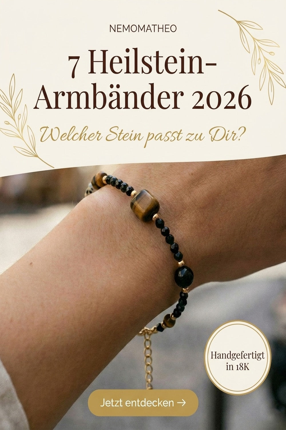 Heilstein Armband 2026 — 7 Naturstein-Armbänder im Vergleich, NemoMatheo