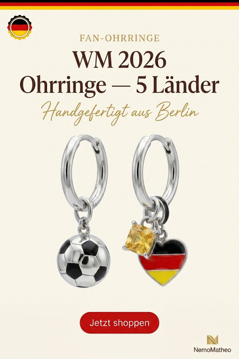 Public Viewing Outfit 2026 — Fan-Ohrringe Statement, NemoMatheo Berlin