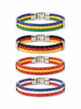 Armband WM 2026 – Geflochtenes Leder Fan Armband mit Nationalflagge