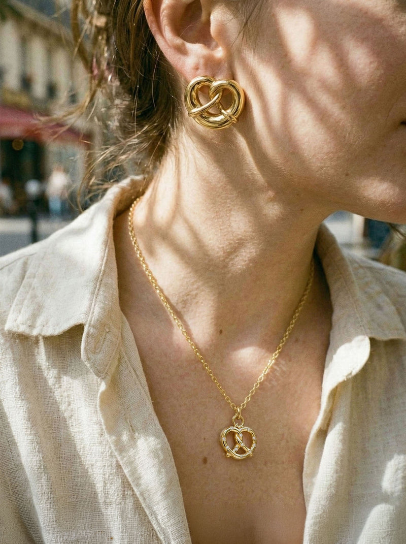 Pretzel Love – Zarte Charm-Kette mit Brezel-Anhänger