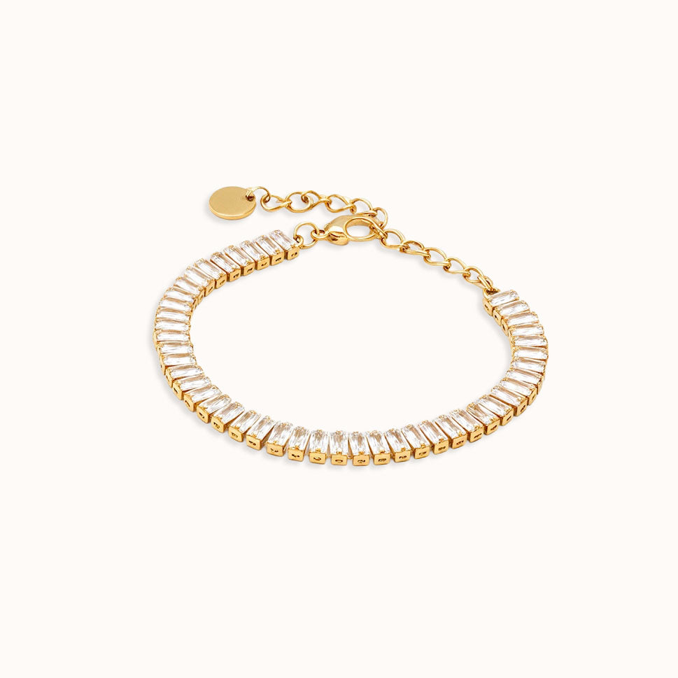 Lichtspiel Armband – Gold & Kristall