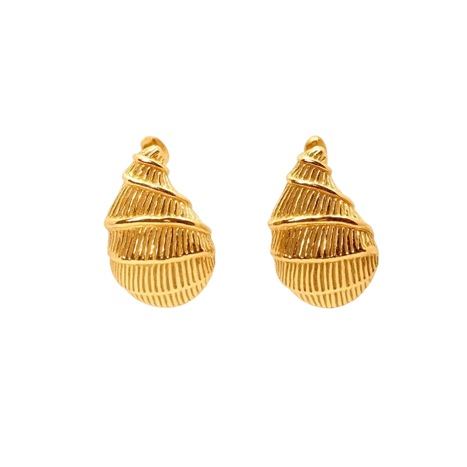 Golden Shell earrings
