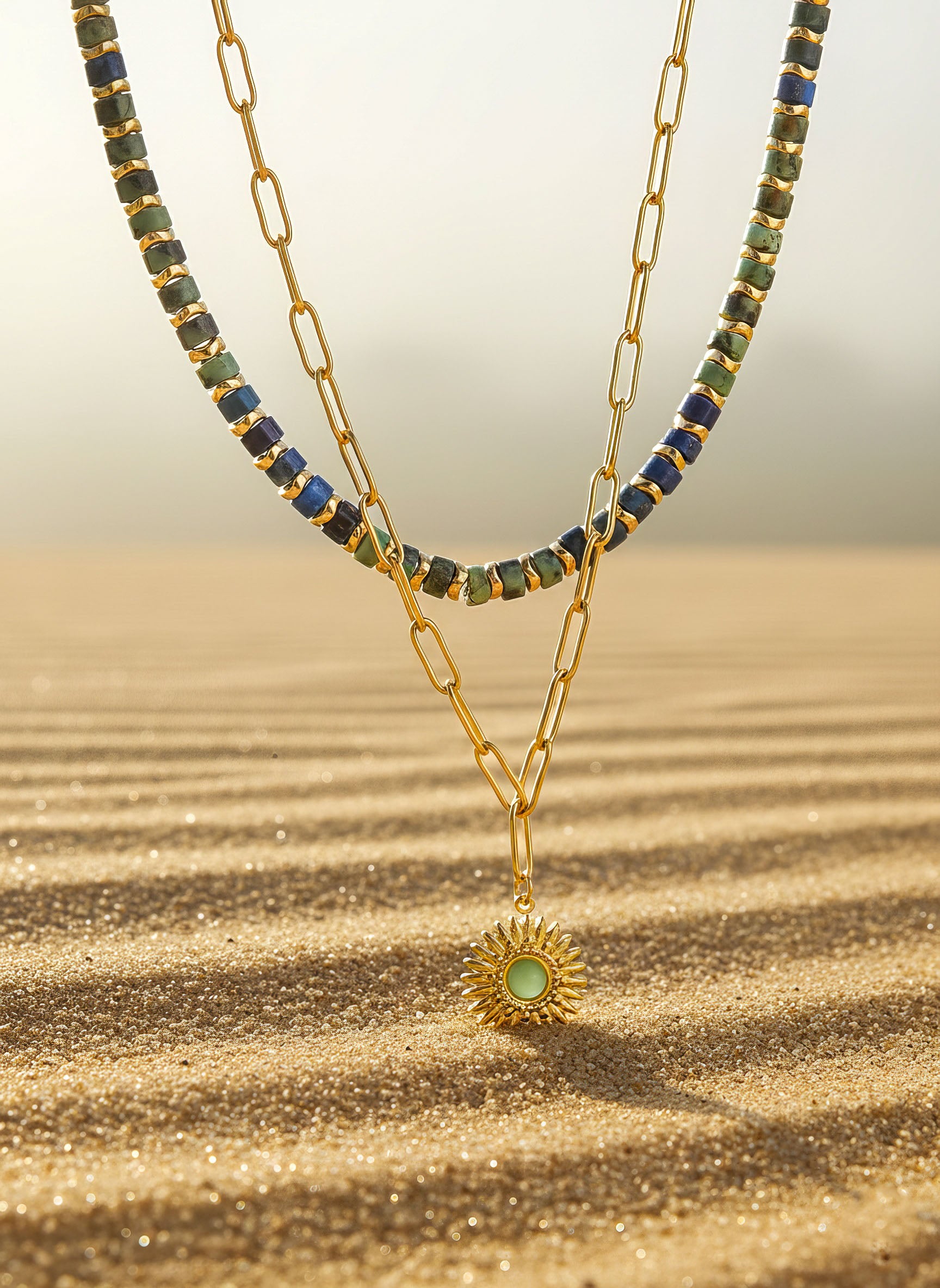 Doppel-Kette Sun & Stone