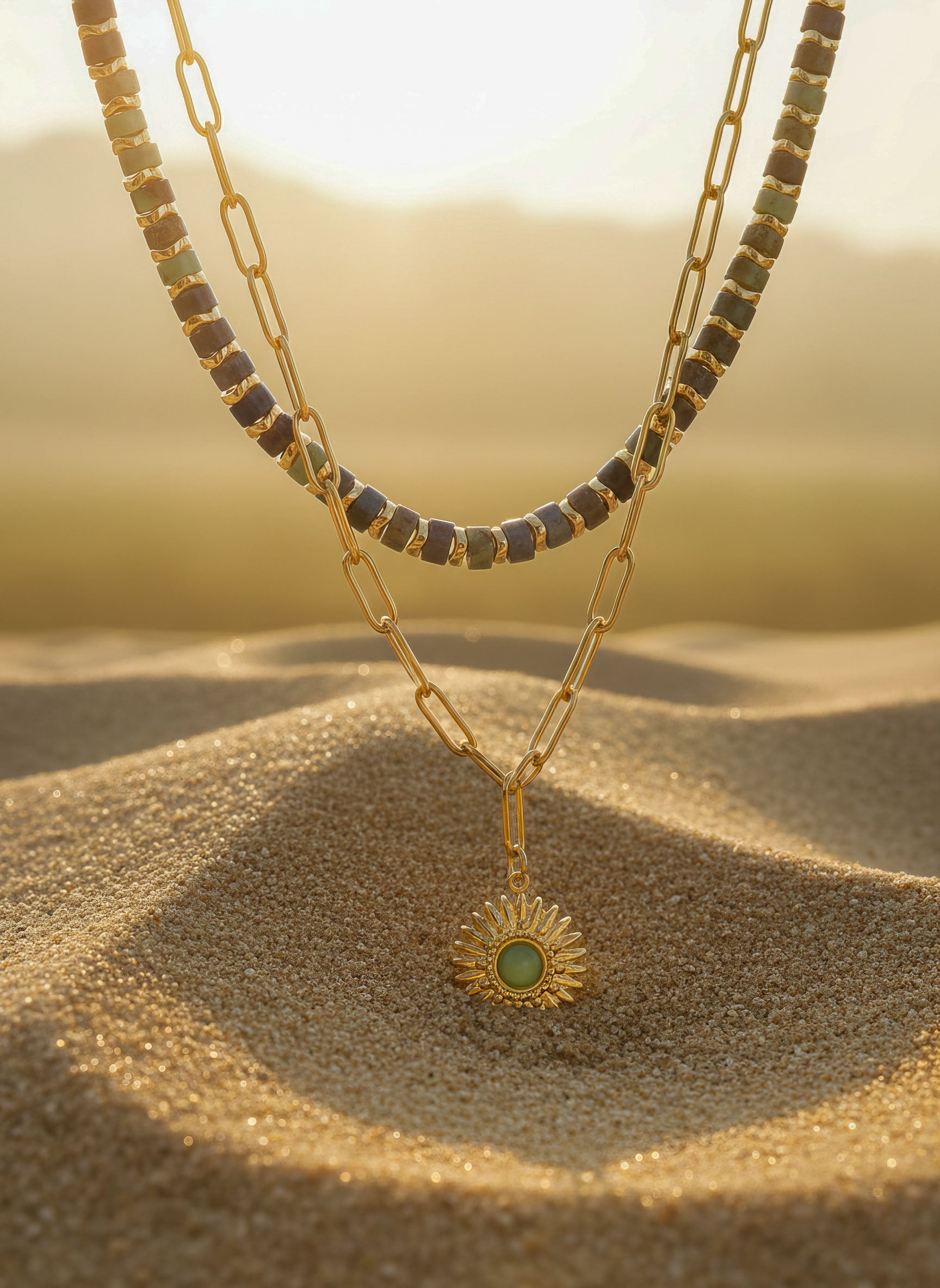 Doppel-Kette Sun & Stone