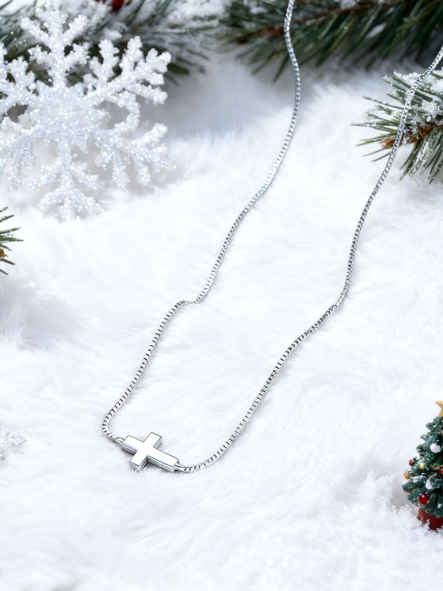 Kette Mini Golden Kreuz