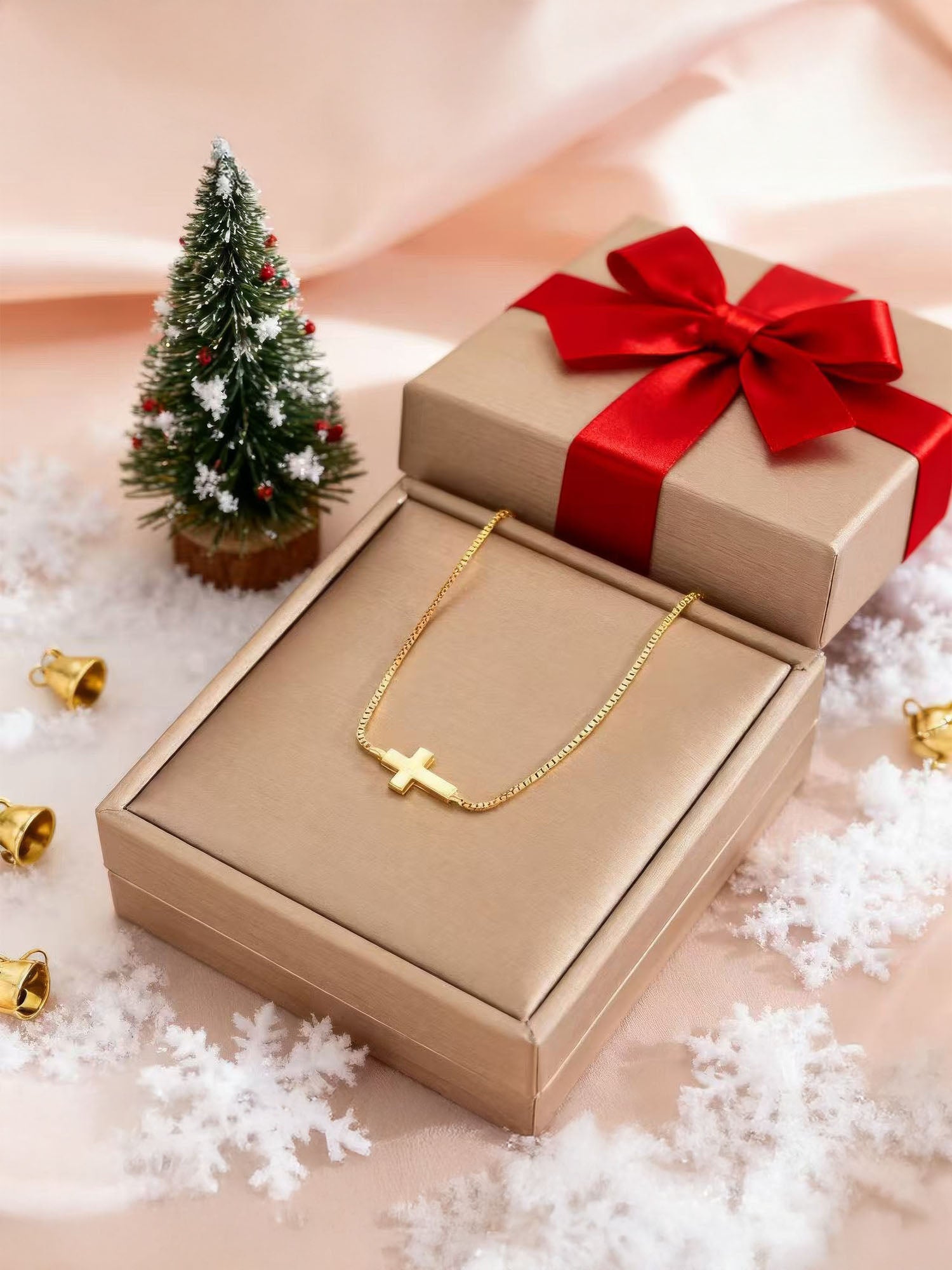 Kette Mini Golden Kreuz