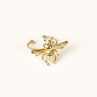 Ring Bienenkönigin – vergoldeter offener Statement-Ring mit Bienen-Design