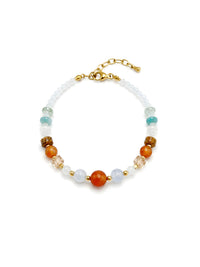 Armband Cielo Terra – Türkis- und Korallentöne – SL58 – Ansicht 1