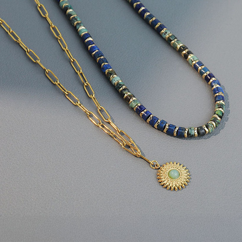 Doppel-Kette Sun & Stone