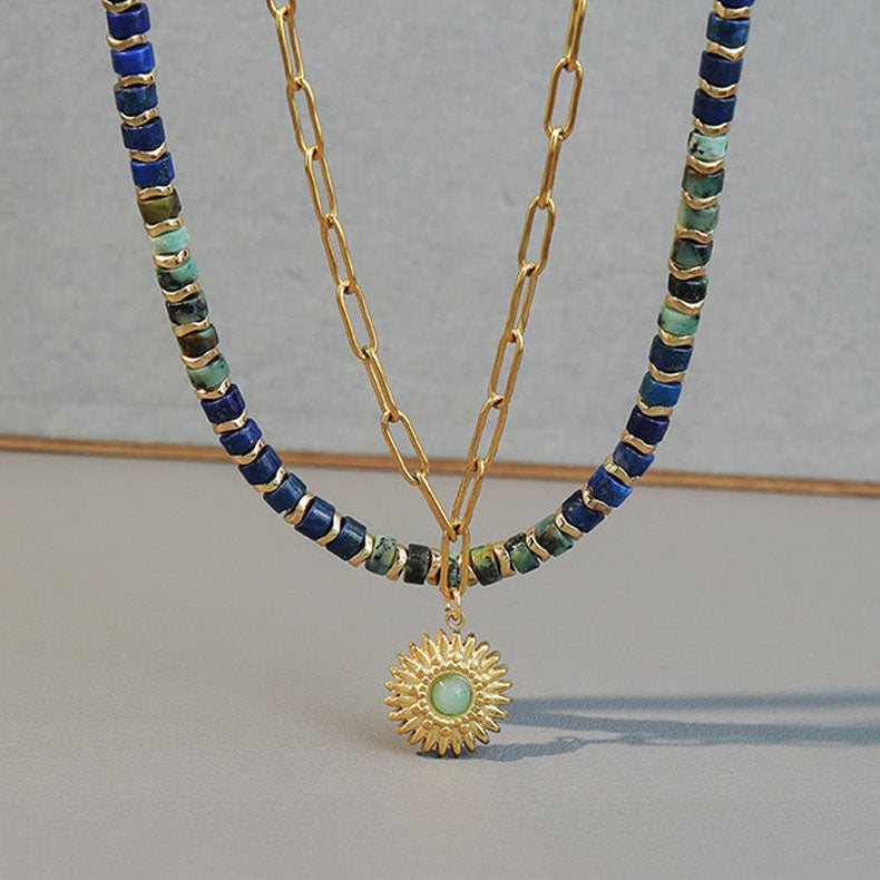 Doppel-Kette Sun & Stone