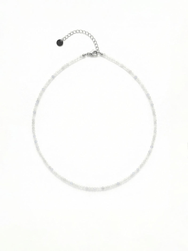 Kette Amethyst Facettiert – Produktbild auf weissem Hintergrund, Naturstein Halskette, Boho Schmuck