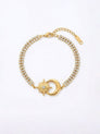 Armband Luna Sol – Kristall mit Mond & Sonne