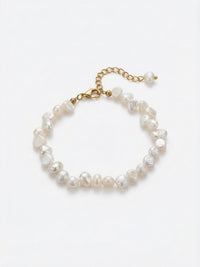 Süßwasserperlen Armband Pure Pearl Harmony mit 18K vergoldetem Verschluss - Nemomatheo handgefertigter Perlenschmuck