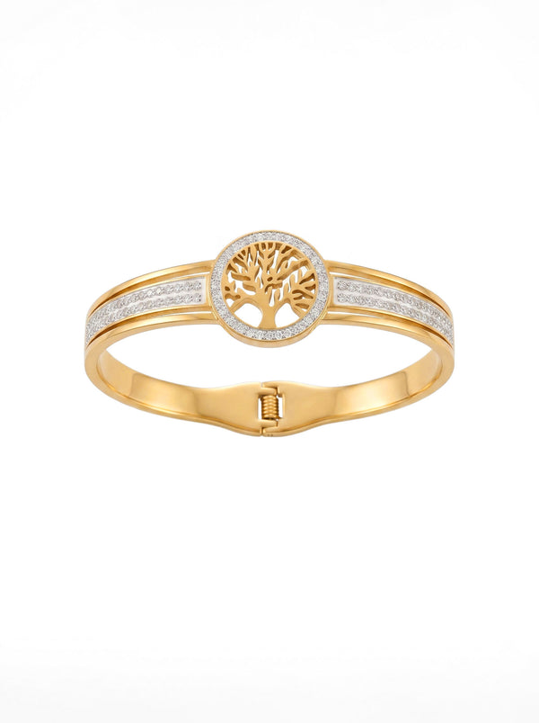 Armreif Baum des Lebens – Sacro Arbor Gold – Detailansicht