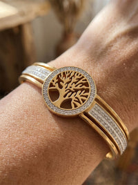 Armreif Baum des Lebens – Sacro Arbor Gold – Nahaufnahme