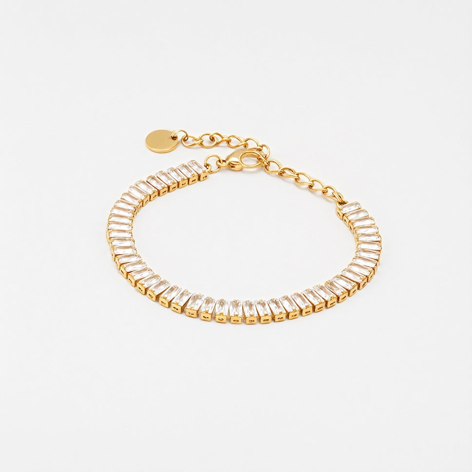 Lichtspiel Armband – Gold & Kristall