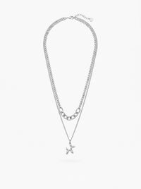 Ballonhund Layer-Kette Silber – Lifestyle-Foto