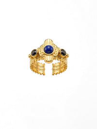 Byzantine Lapislazuli-Ring Gold Produktbild auf weissem Hintergrund