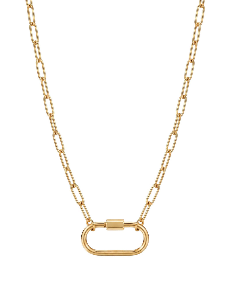 Lien Doré – goldene Carabiner-Kette für Charms
