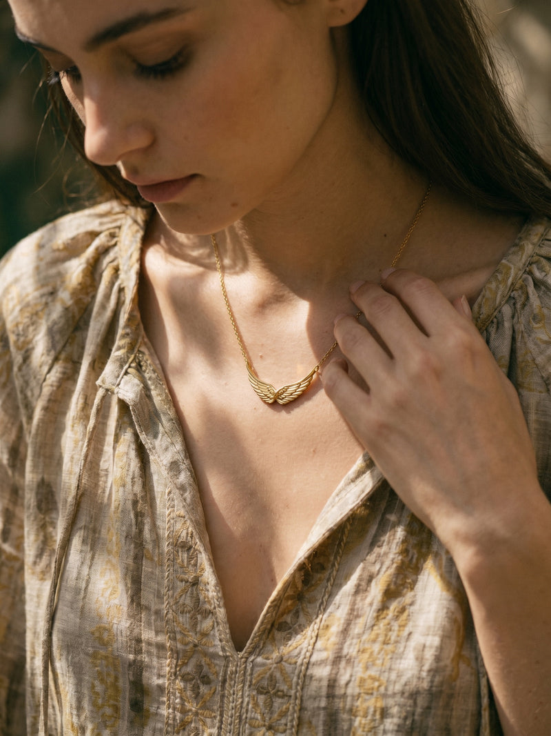 Kette Dackel Love – Dackel Halskette, 18K vergoldet – Detailaufnahme, Nahaufnahme
