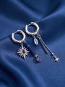Asym Ohrringe Stella & Perla – Blaue Sonne & Stern