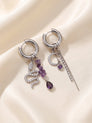 Asym Ohrringe Stella & Perla – Schlange & Mond