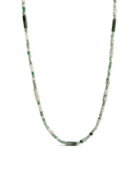 Kette Erdbeerquarz Pur – Produktbild auf weissem Hintergrund, Naturstein Halskette, Boho Schmuck