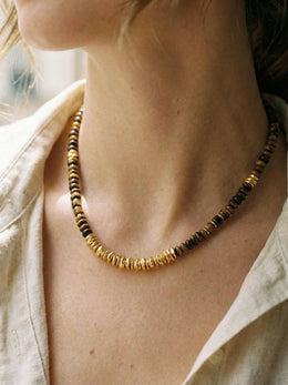 Tiger Disc – Flache Natursteinkette