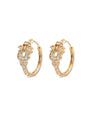 Golden Buckle – Creolen mit Zirkonia