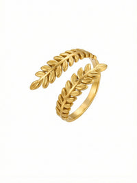 Goldenes Ring-Set Natura Set-Produktbild Schmuckbox Seitenansicht