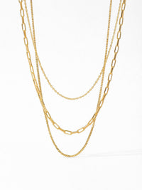 Kette Herringbone Kette Gold Produktbild auf weissem Hintergrund – 18K vergoldet