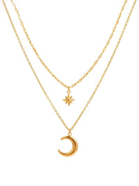 Kette Mond & Stern Kette Gold Produktbild auf weissem Hintergrund – 18K vergoldet