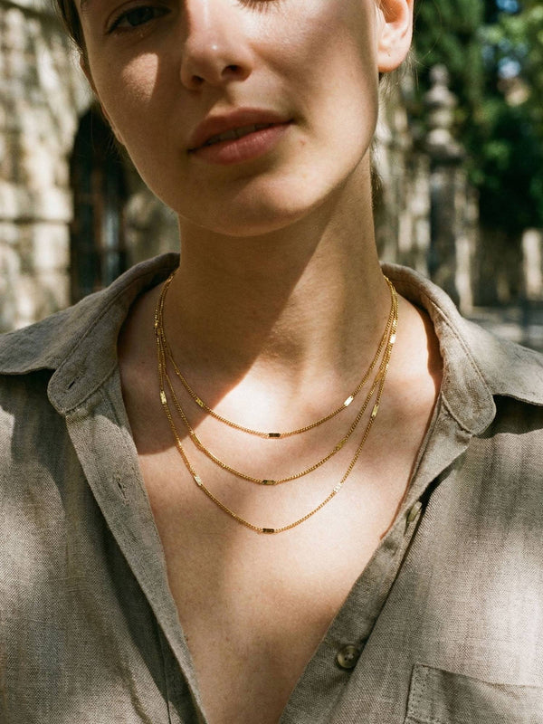 Kette Paperclip Kette Gold Detailansicht – 18K vergoldet