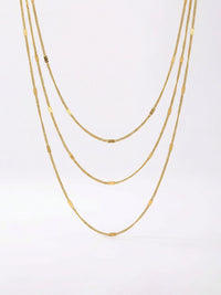 Kette Paperclip Kette Gold Produktbild auf weissem Hintergrund – 18K vergoldet