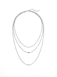 Kette Paperclip Kette Silber Produktbild Gesamtansicht auf weissem Hintergrund – Edelstahl