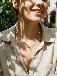 Kette Schlangenkette Kette Silber Detailansicht – Edelstahl