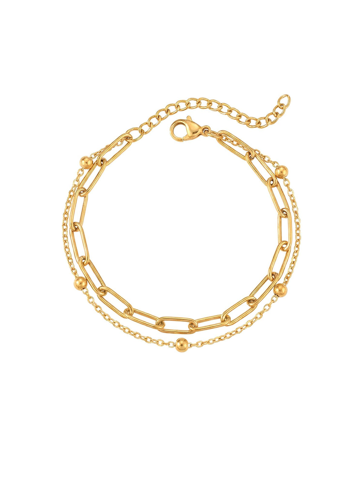Metropolitan Bracelet Gold product image on white background – 18K gold-plated