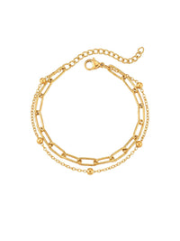 Metropolitan Armband Gold Produktbild auf weissem Hintergrund – 18K vergoldet