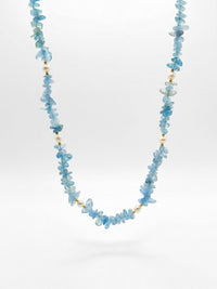 Ocean Breeze Kette – Produktbild auf weissem Hintergrund, Naturstein Halskette, Boho Schmuck